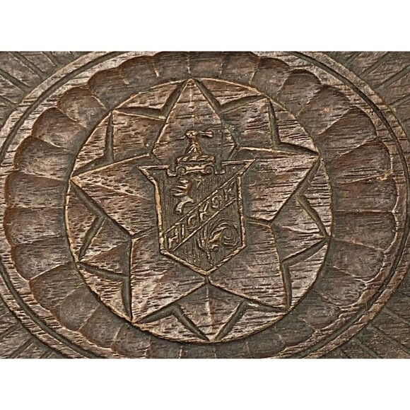 Vintage Brown Wooden HICKOK Knight Mid Century Cuff Links Tie Bars Men’s Tray - Picture 2 of 7